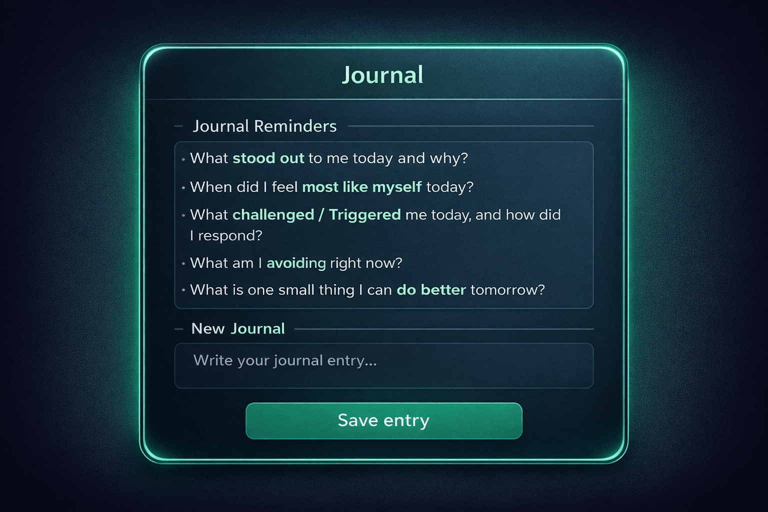 Illustration of journaling by hand